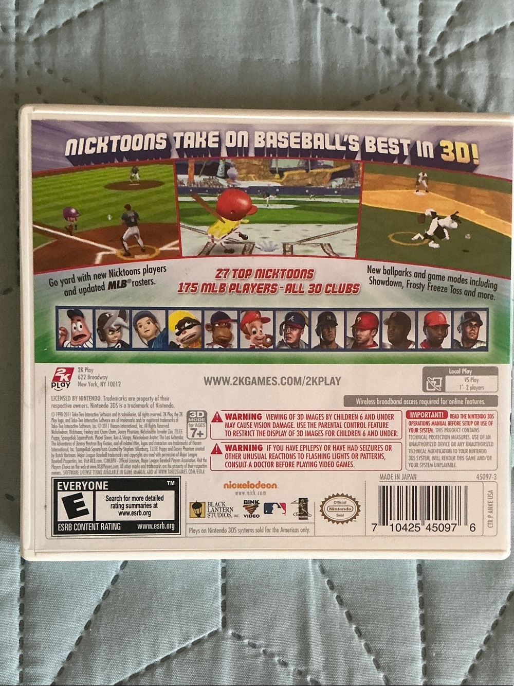 Nickelodeon Nicktoons MLB 3D (Nintendo 3DS) - Picture 2 of 3